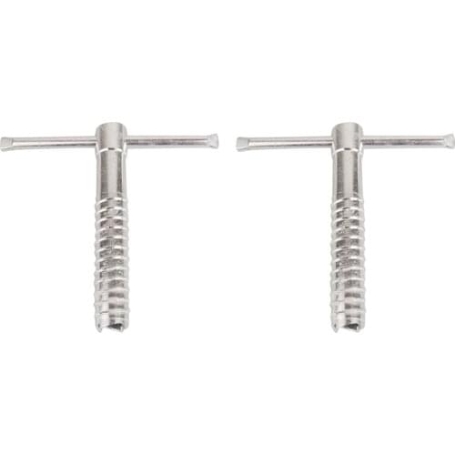 2Pc Outdoor Ice Land Snow Spiral Nail Camping Awning Tent Ground Screws Pegs