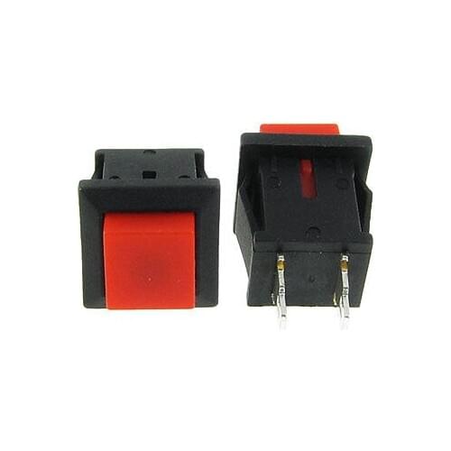 20 Pcs Red Momentary Square Push Button Switch N/O SPST AC 125V/1A