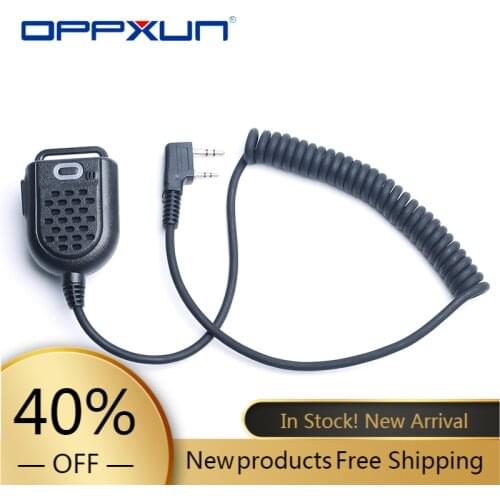 2021 Mini LED Shoulder Speaker Mic For Kenwood TYT F8 Baofeng UV5R Retevis Radio Handheld Walkie Talkie Microphone Accessories