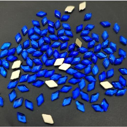3*5mm Rhombus 1440pcs/pack Nails Art Rhinestone Flat Shape Colorful Stones For 3D Nail Art Decoration Design
