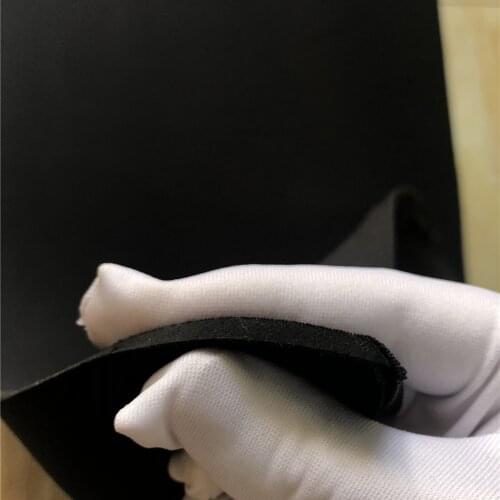 4.0MM Black SBR Neoprene Shock And Pressure Resistant Thermal Insulation Fabric Luggage Cup Cover Composite Fabric