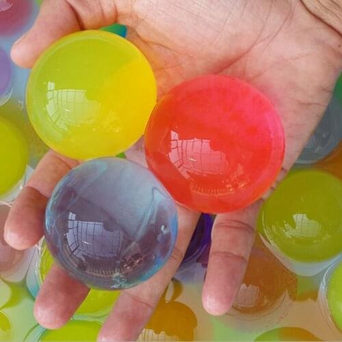 50 Pcs Big Crystal Soil Mud Grow Beads Hydrogel Magic Gel Jelly Balls Growing in Water Home Decor Kids Playing in Water Toy