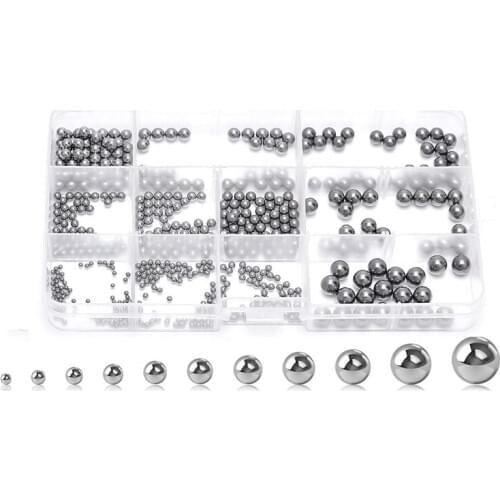 520Pcs Precision Steel Ball Bearings ,2-8mm Balls netic Loose Bicycle Bearing Balls ortment Kit
