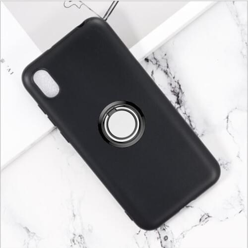 For Huawei Honor 8S Prime 2020 Play 3e Back Ring Holder Bracket Phone Case Cover TPU Soft Silicone Bumper Anti Drop Shell