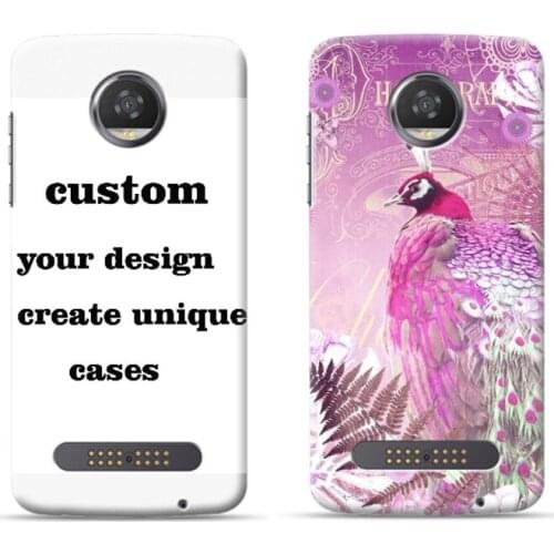 A Peacock Mobile Phone Case Custom Printing for Motorola MOTO Z3 For Motorola Series Full Wrap Printing Cases Drop ship support