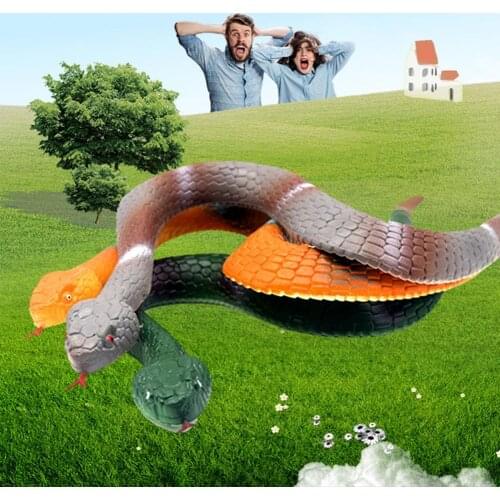Children Toy Snake Rattlesnake Python Cobra Simulation Model Craftsmanship Portable Birthday Gift Fools Day Prank Trick Toy