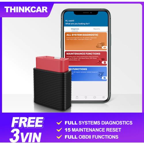 THINKCAR 2 OBD2 Bluetooth Scanner OBD 2 Code Reader for iOS Android OBD Car Diagnostic Tool PK Thinkdriver Thinkdiag Mini elm327