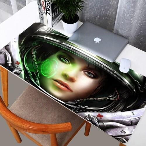 Starcraft Gaming Mouse Pad Large Size Locking Edge Mousepad Table Keyboard Mat Mouse Pad Carpet Office Decoration Keyboard Pad