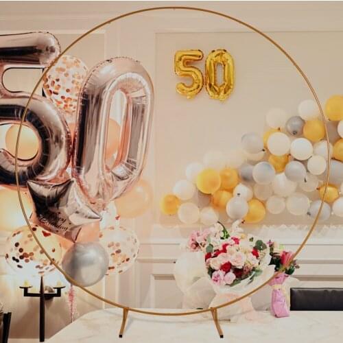Round Arch Wedding Balloon Support Kit Stand Bow Balloons Arche Wedding Party Decoration Wedding Deco Metal Circle for Balloons