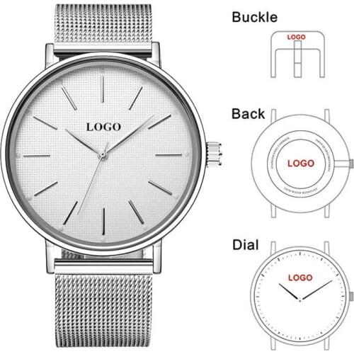 CL053 Custom Minimalistic Private Label Watch Manufacturer Simple Design Your Own Watches Men OEM Watch