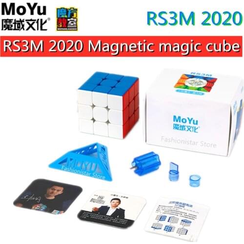 Moyu cubes RS3M 2020 Moyu 3X3X3 Magnetic magic cube 3x3x3 Puzzle Profissional Speed cube Educational Toys cubo magico game cube