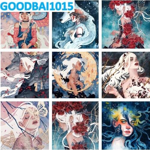 5D Diy Diamond Painting Cartoon Girl Home Decoration Full Square/Round Drill Mosaic Embroidery Cross Stitch Kits New Art