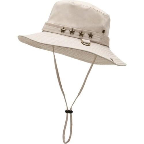 New Fisherman Bucket Cap Nylon Wide Brim Sunshade Anti UV Waterproof Folding Portable Outdoor Hat Head Wear