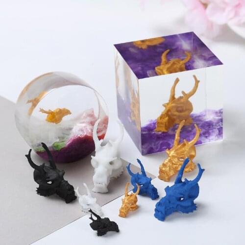 2021 New 3 pcs/lot Different style Resin mini Dragon bone material epoxy mold makeing jewelry filling for DIY jewelry