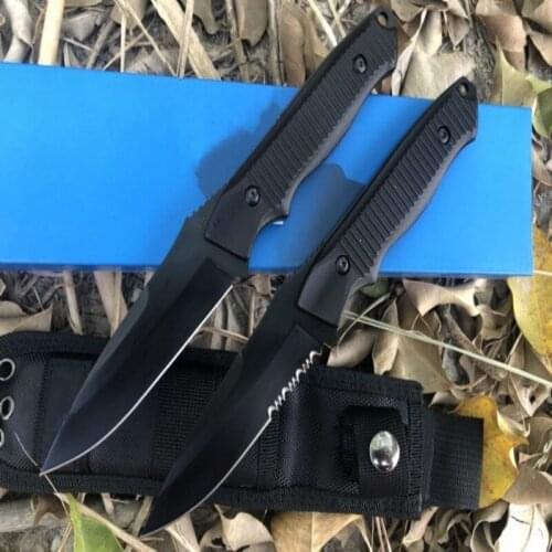 Butterfly 140BK Tiger Hunting Straight Knife 154cm Sharp Blade Aluminum Alloy Handle High Hardness Survivcal And Camp EDC Tool