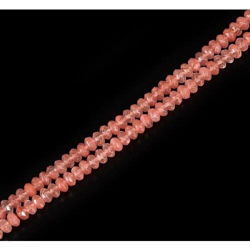 Wholesale 5*8mm Faceted Crystal Stone Beads DIY Beautiful Accessories Quartz Loose Beads 15inch Gem Fit Womens Day Gift H242