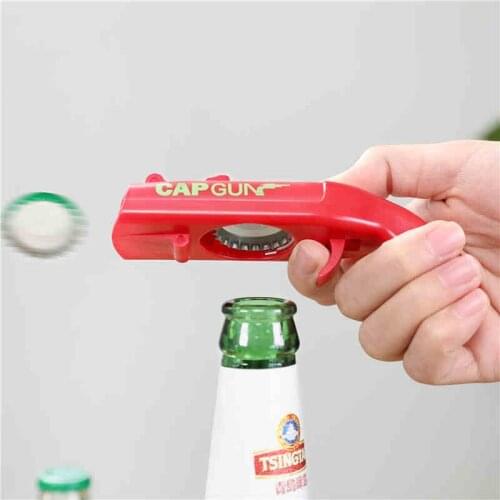 Kitchen Gadgets Individuality and Creative Modeling Ejection Accessories Fixture Beer Bottle Cap Opener Home Supplies Launcher