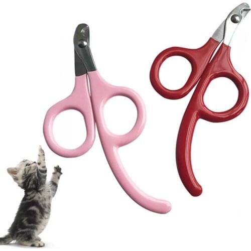 Professional Pet Cat Dog Nail Cutter With Sickle Stainless Steel Grooming Scissors Clippers for Pet Scissors Trimmer Cutter