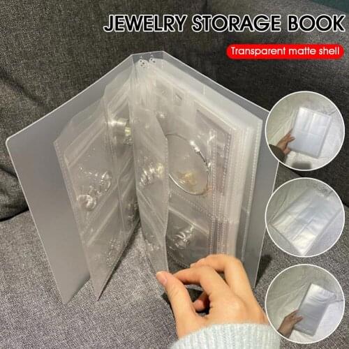 Transparent Jewelry Storage BookJewelry Packaging Bag For Most Types Of Rings Earrings Necklaces Large Capacity Storage Bags