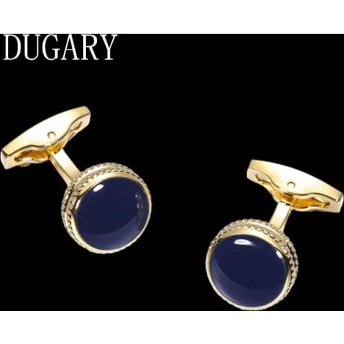 DUGARY Luxury shirt cufflinks for mens Brand cuff buttons cuff links High Quality round wedding abotoaduras Jewelry gemelos