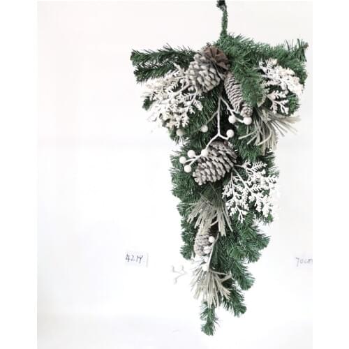 Christmas decoration supplies shopping mall hotel dress up horns vine wall hanging door hanging Christmas scene decoration