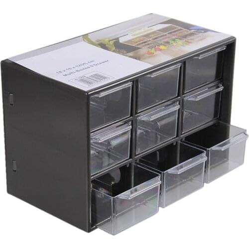 Jewelry Storage Box Mini Debris Cabinets Lattice Portable Amall Drawer Sorting Grid Desktop Office Supplies Color Randomly 1pcs