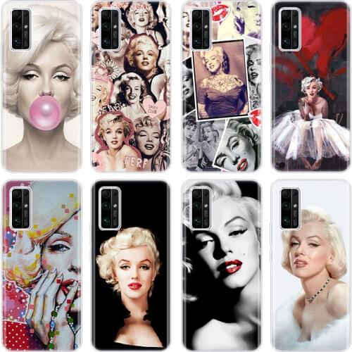 Sexy Marilyn Monroe Silicone Phone Case for Huawei Honor 10X Lite 10i 20i 20E 20S 30S 30i 30 Pro Plus 9C 9X Pro 30 Lite Cover