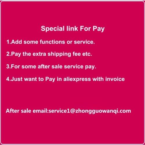 Special Link for Extra fee Car Radio GPS Navigation Multimedia Player Car Android Mirror Link BT WiFi Touch Screen OSD Languages