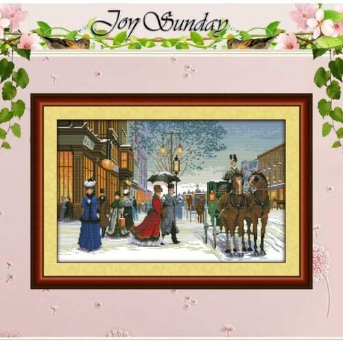 Twilight in Foreign Country Counted Cross Stitch 11CT 14CT Cross Stitch Sets Wholesale Cross-stitch Kits Embroidery Needlework