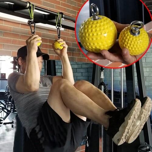 Gym Hand Grip Ball Exerciser Wrist Strength Training Arm Muscles Barbells Pull Up Balls Cannonball Grip Finger Trainer Expander