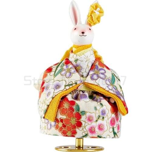 Japanese meet Spirited Away Canon music box kimono rabbit girl heart Valentines Day birthday commemorative gift Sky City
