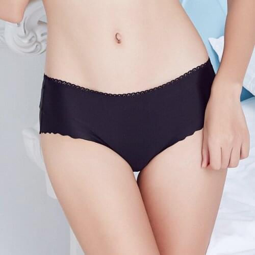 One-Piece Nylon Solid Color Seamless Sexy Panties Women Briefs Pure Cotton Crotch Soft and Comfortable Underwear Panty Lingerie