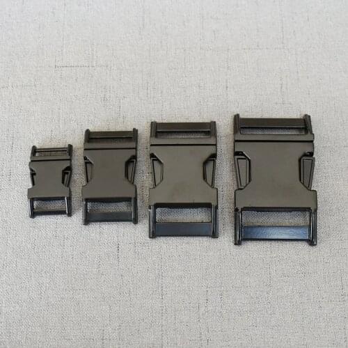 1 Pcs/Lot 15mm 20mm 25mm 32mm Metal Quick Side Release Buckles for Webbing Tactical Belt Dog Collar DIY Outdoor Accessories