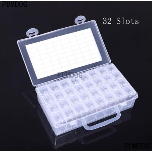 32/28 Grids 5D DIY Diamond Painting Drill Boxes Jewelry Box Rhinestone Embroidery Crystal Bead Organizer Storage Case Container