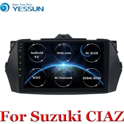 Android 9 Octa core Car Radio Multimedia Player For Suzuki Alivio Ciaz 2014 2015 2016 2017 2018 GPS Navigation