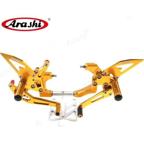 Arashi For DUCATI 959 Panigale 2016 - 2019 CNC Adjustable Footrests Foot Pegs Rider Footrest Foot Rest Motorcycle 2017 2018