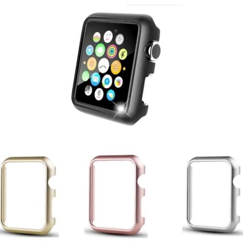 Cover case For Apple watch band series 6 5 4 SE 40mm 44mm Aluminum alloy strap bumper For iwatch 3 2 1 protective shell 38 42mm