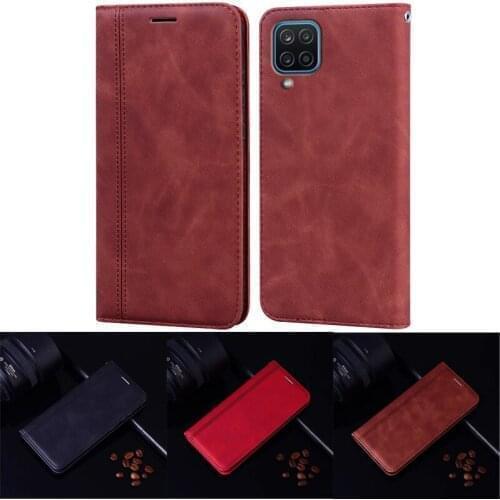 Case For Samsung Galaxy A12 чехол Magnet Flip Leather Cover Funda For Samsung A12 SM-A125F Case Wallet Shell Book Cover Capa