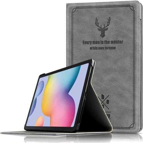 For Samsung Galaxy Tab S6 Lite 10.4 Case Protective PU Leather Stand Cover for Galaxy Tab S6 Lite SM-P610 SM-P615 10.4" Tablet