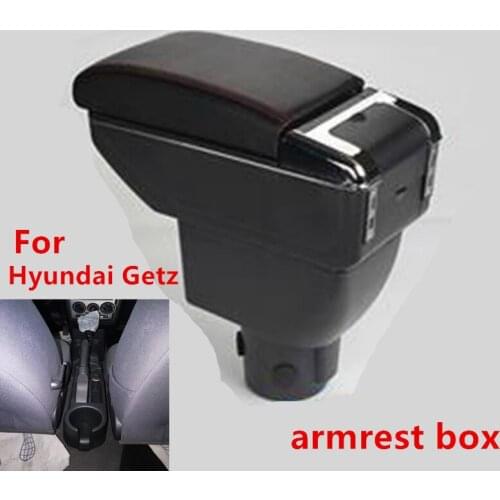 For Modern GETZ Armrest box Hyundai Getz Car interior storage box Double layer can be charged USB before and after