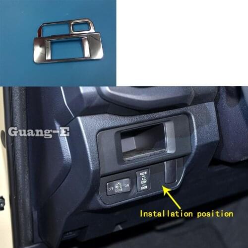 For Toyota Tacoma 2015 2016 2017 2018 2019 2020 Car Inner Stick Head Headlight Light Switch Button Inner Trim Frame Lamp