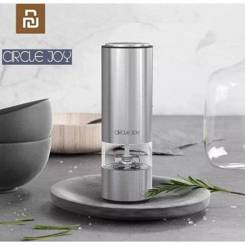 New XIAOMI Circle Joy Electric Automatic Mill Pepper and Salt Grinder Peper Spice Grain Porcelain Grinding Core Mill Kitc