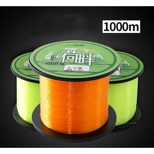 1000m Fluorocarbon Fishing Line Sink Monofilament Fluorocarbon Line Carbon Fiber Leader Fishing Lines Invisible Pesca Accesorios