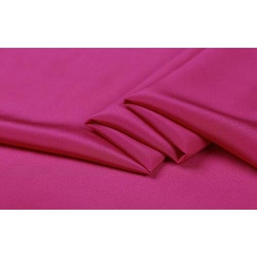Howmay 100% pure silk fabric crepe de chine 12m/m 45" 114cm purple red 73# for womens dress tank or camisole