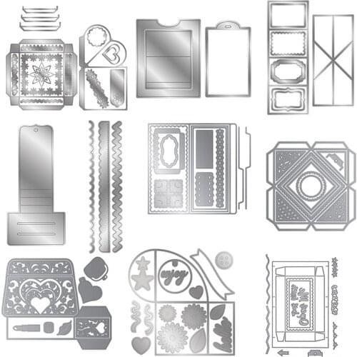 Exploding Box Series Metal Cutting Dies For Scrapbooking Craft Die Cut Card Making Embossing Stencil Photo Album