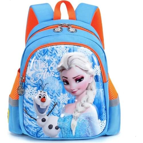 Disney Frozen bag cute school bag Snow Queen bags elsa olaf children Toy doll backpack for girls