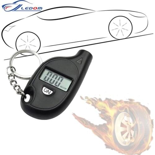 Mini Keychain Style Tyre Air Pressure Digital LCD Display 2-150 PSI Car Tire Gauge Tester Meter For Cars Auto Motorcycle Tool