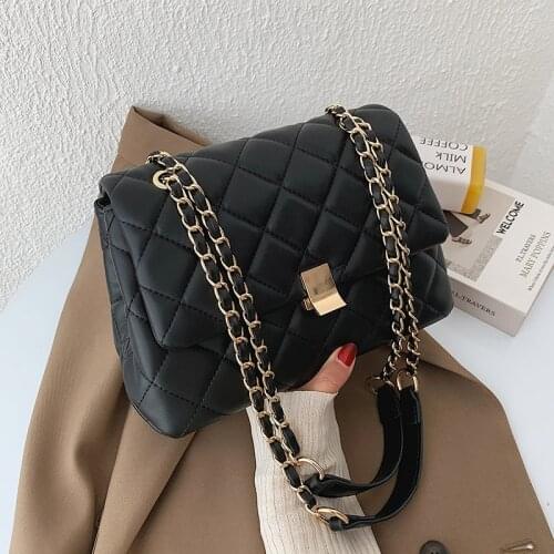 Fashion Women Pu Leather Chain Shoulder Bag High Quality Ladies Crossbody Bags for Women Casual Female Small Messenger Bags New
