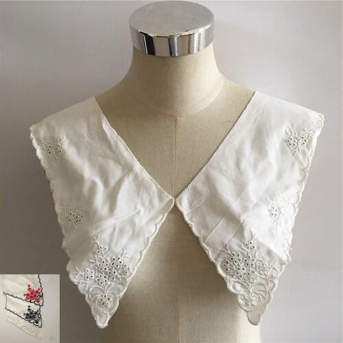 Fashion Style Embroidery Lace Collar DIY Production Cotton Lace Fabric Decoration Dress Neckline Accessories Sewing Supplies