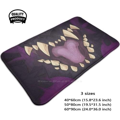 Nergi E Maw 3D Soft Non-Slip Mat Rug Carpet Foot Pad Nergi E Monster Hunter Monster Hunter World Dragon Wyvern Monster Maw Maw